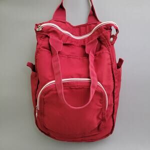 Vintage Nike Tote Bag Gym Handbag Everyday Travel Chili Red Double Handle Y2K